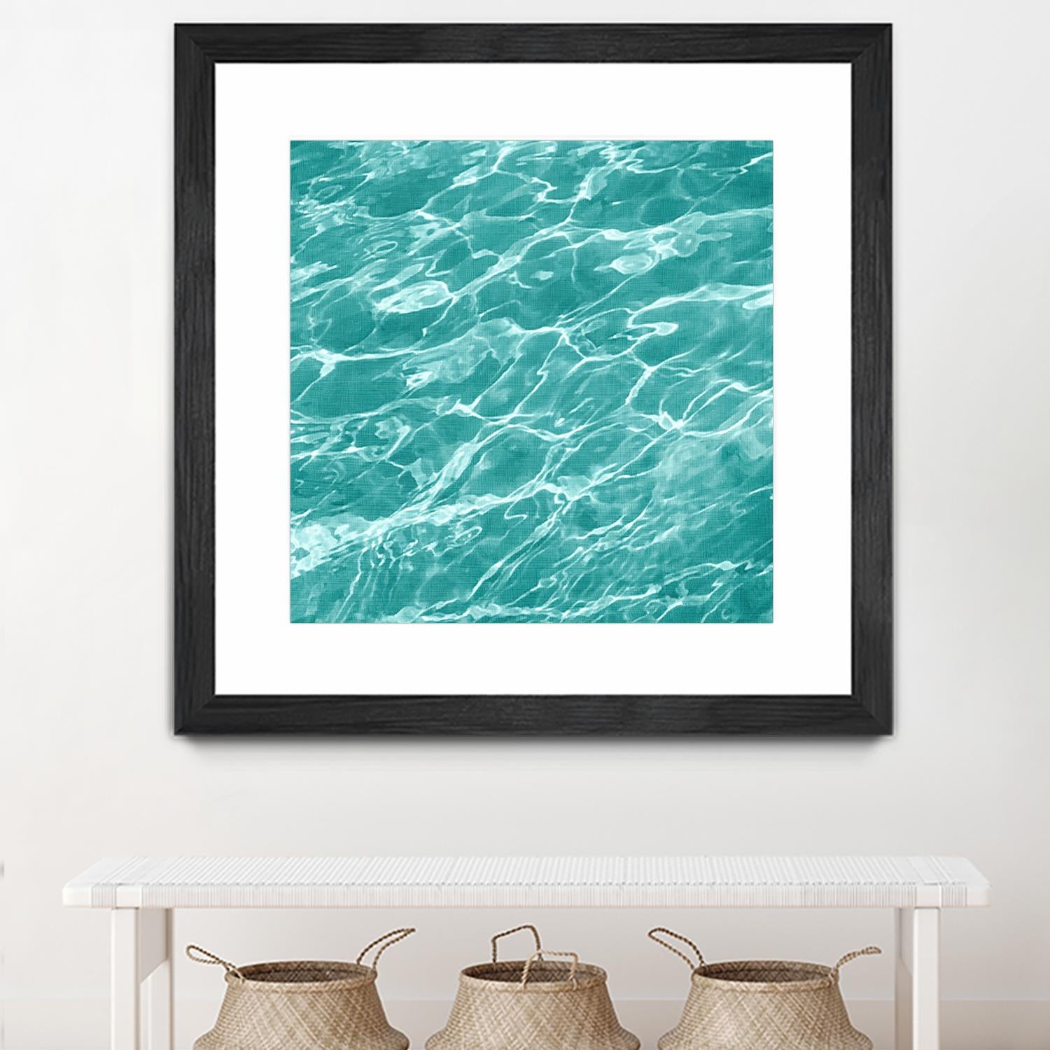 Ripple I by Chariklia Zarris on GIANT ART - blue coastal & tropical water