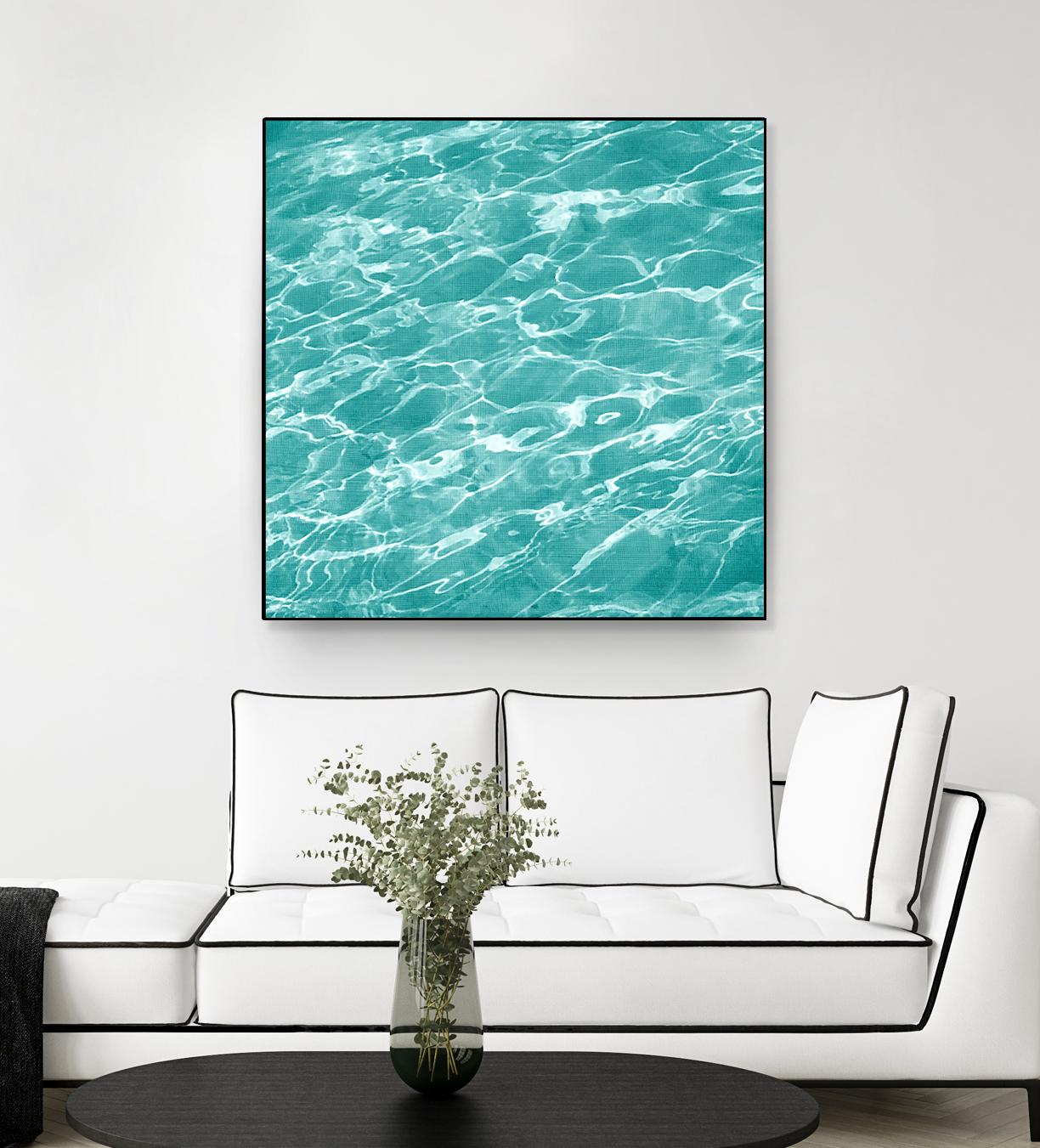 Ripple II by Chariklia Zarris on GIANT ART - aqua coastal & tropical water