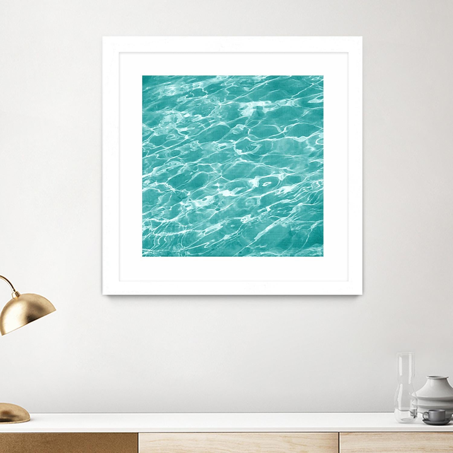 Ripple II by Chariklia Zarris on GIANT ART - aqua coastal & tropical water