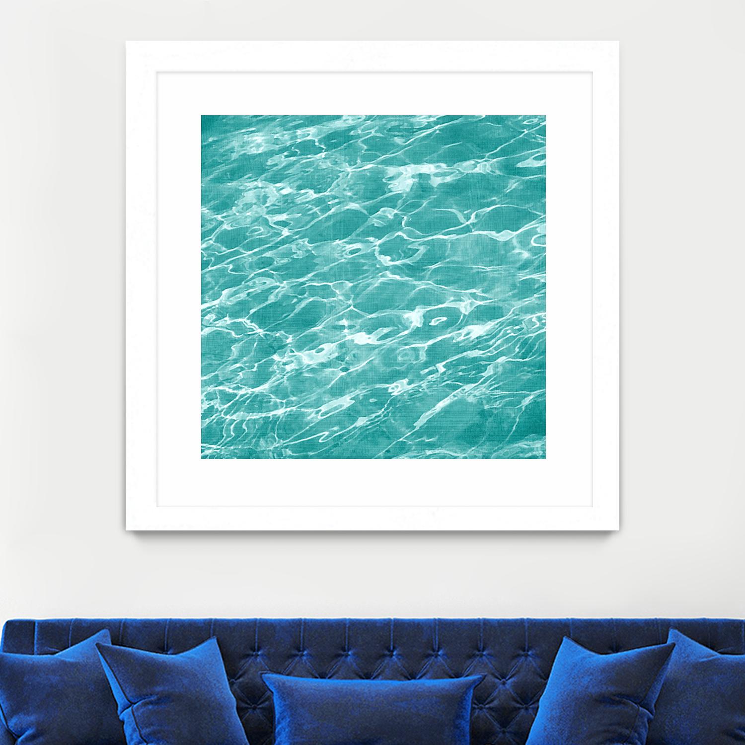 Ripple II by Chariklia Zarris on GIANT ART - aqua coastal & tropical water