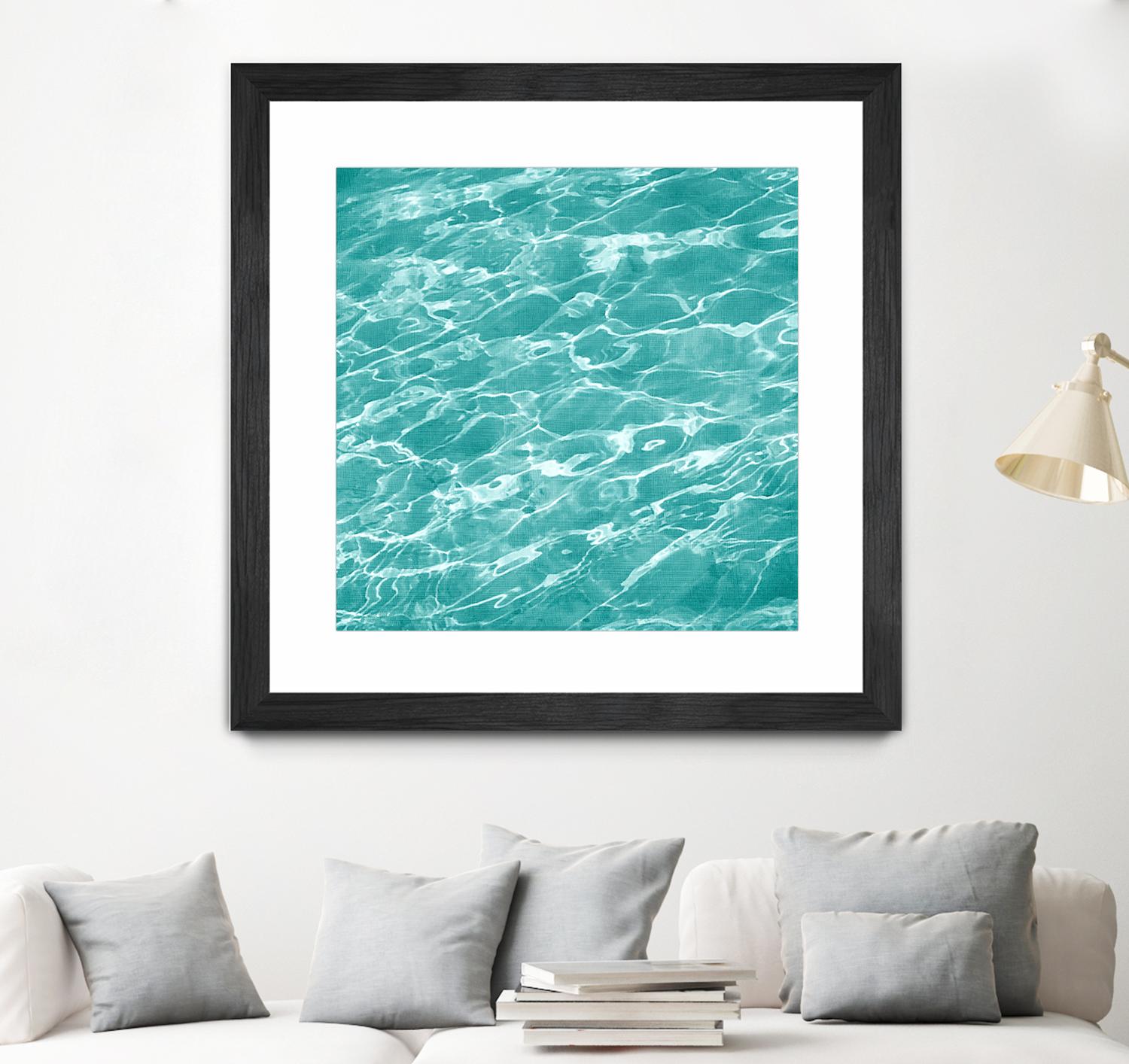Ripple II by Chariklia Zarris on GIANT ART - aqua coastal & tropical water