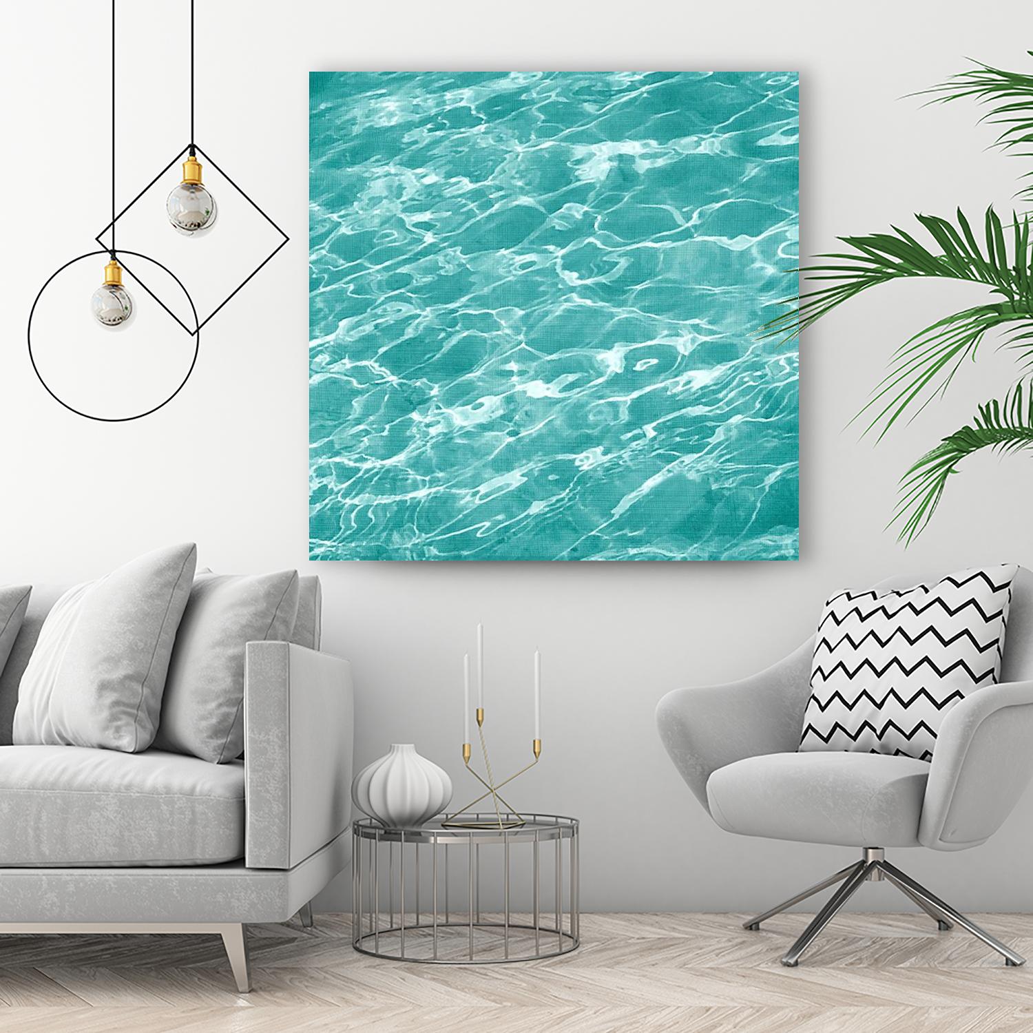 Ripple II by Chariklia Zarris on GIANT ART - aqua coastal & tropical water