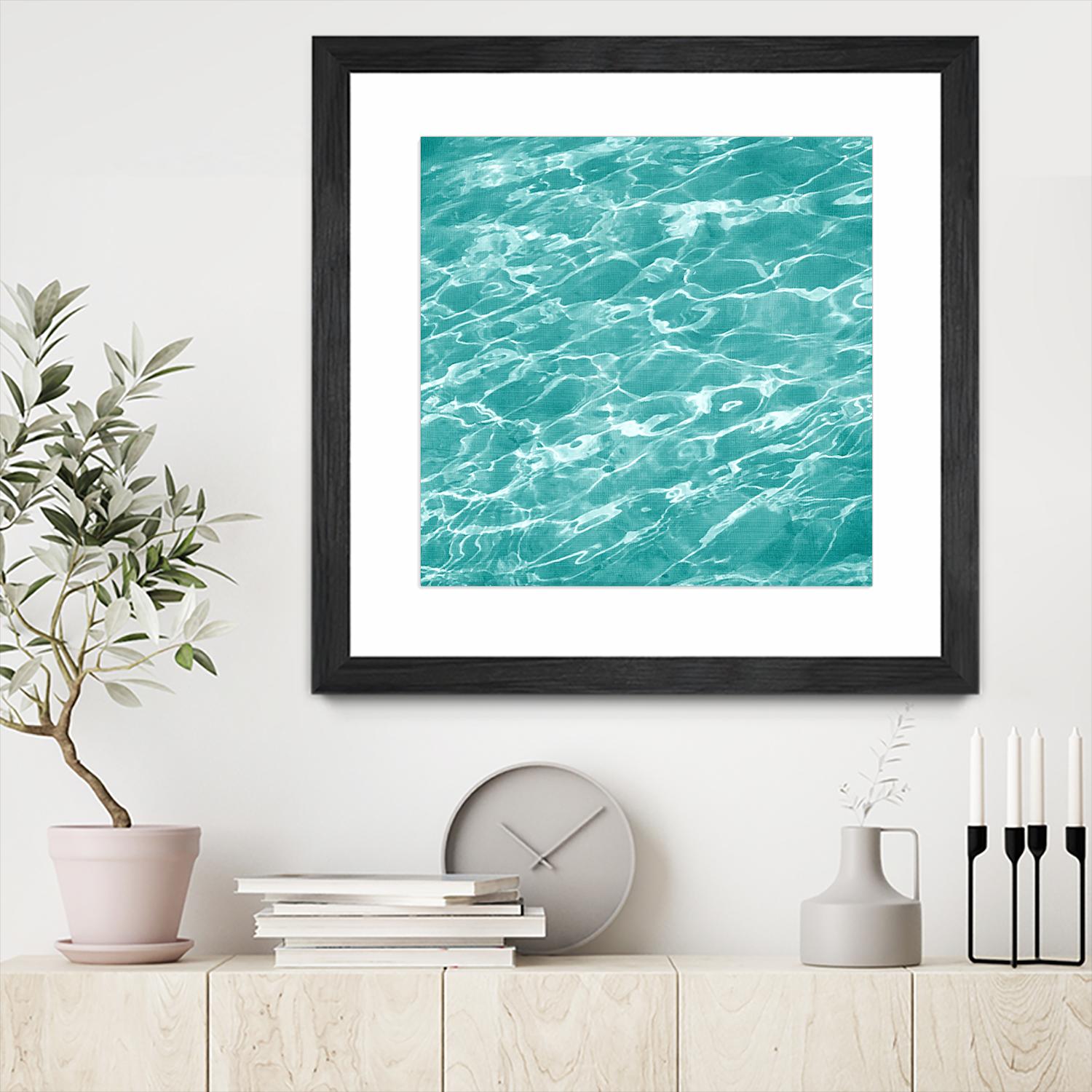 Ripple II by Chariklia Zarris on GIANT ART - aqua coastal & tropical water