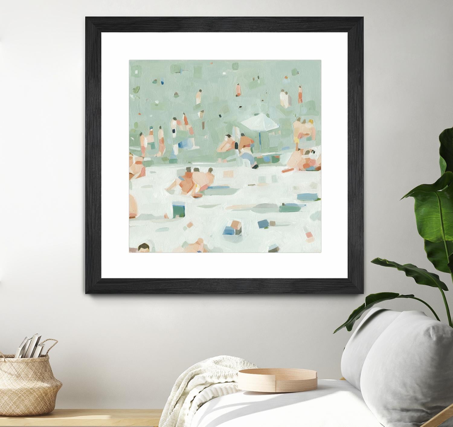 Summer Confetti I by Emma Scarvey on GIANT ART - beige coastal & tropical beach