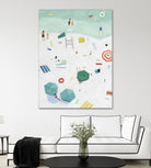 Beach Vista I by Emma Scarvey on GIANT ART - red coastal & tropical abstract