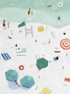 Beach Vista I by Emma Scarvey on GIANT ART - red coastal & tropical abstract