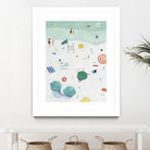 Beach Vista I by Emma Scarvey on GIANT ART - red coastal & tropical abstract