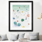 Beach Vista I by Emma Scarvey on GIANT ART - red coastal & tropical abstract