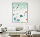 Beach Vista I by Emma Scarvey on GIANT ART - red coastal & tropical abstract