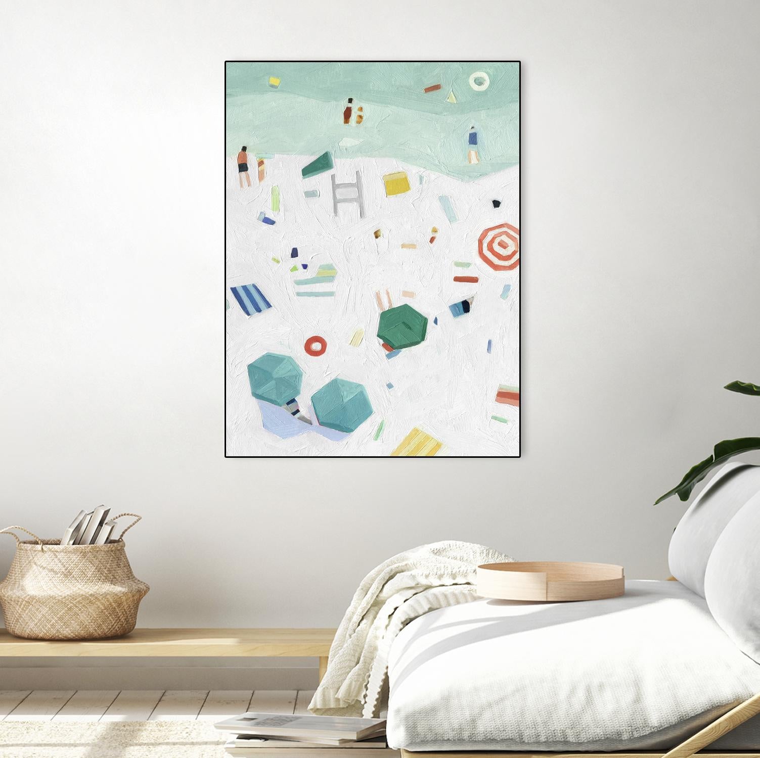 Beach Vista I by Emma Scarvey on GIANT ART - red coastal & tropical abstract