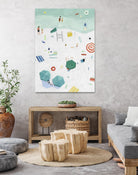 Beach Vista I by Emma Scarvey on GIANT ART - red coastal & tropical abstract