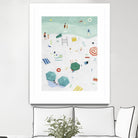 Beach Vista I by Emma Scarvey on GIANT ART - red coastal & tropical abstract