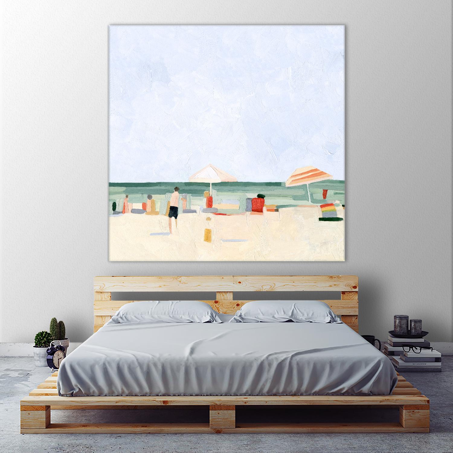 Family Vacation II by Emma Scarvey on GIANT ART - beige coastal & tropical abstract