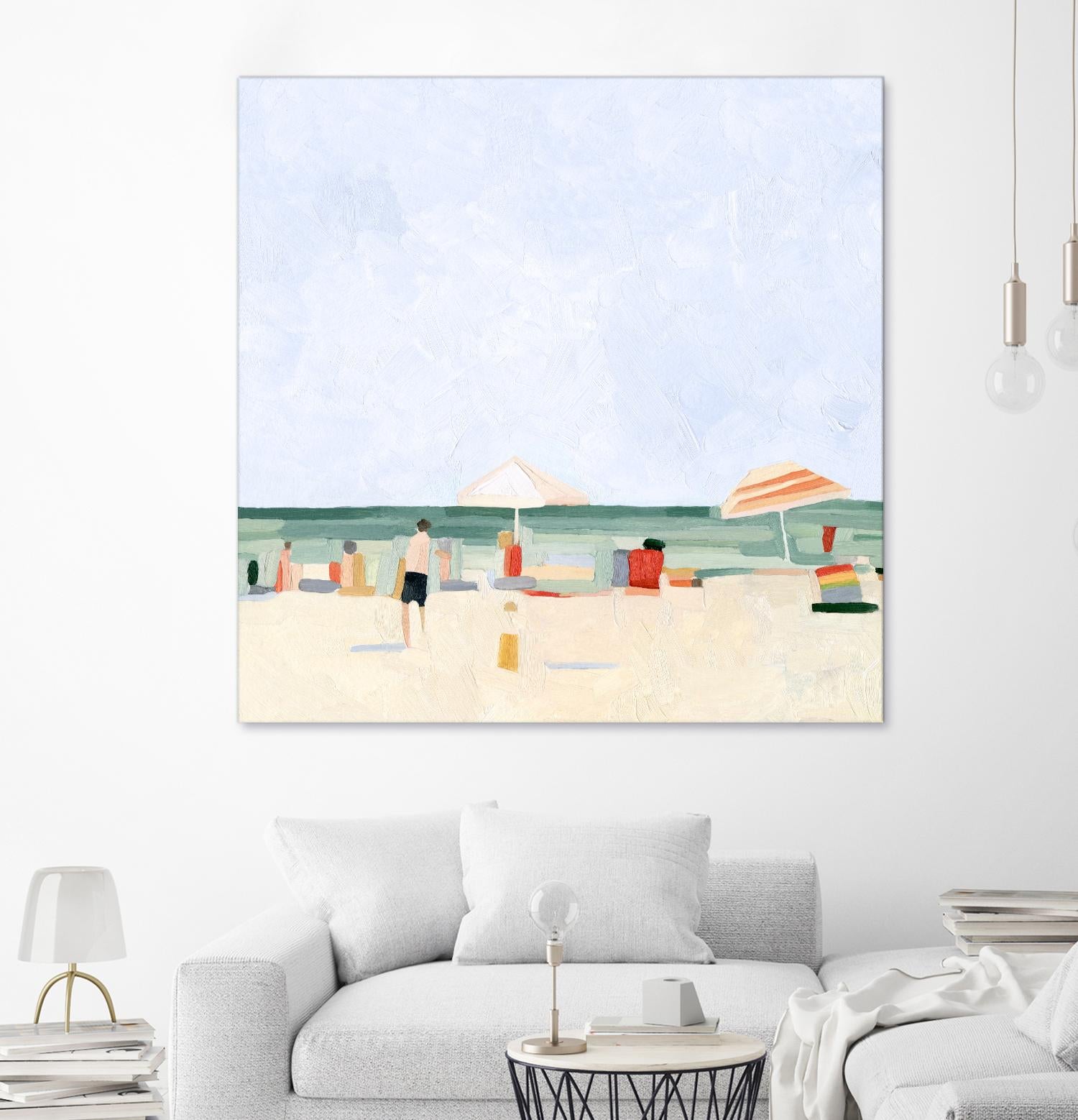 Family Vacation II by Emma Scarvey on GIANT ART - beige coastal & tropical abstract