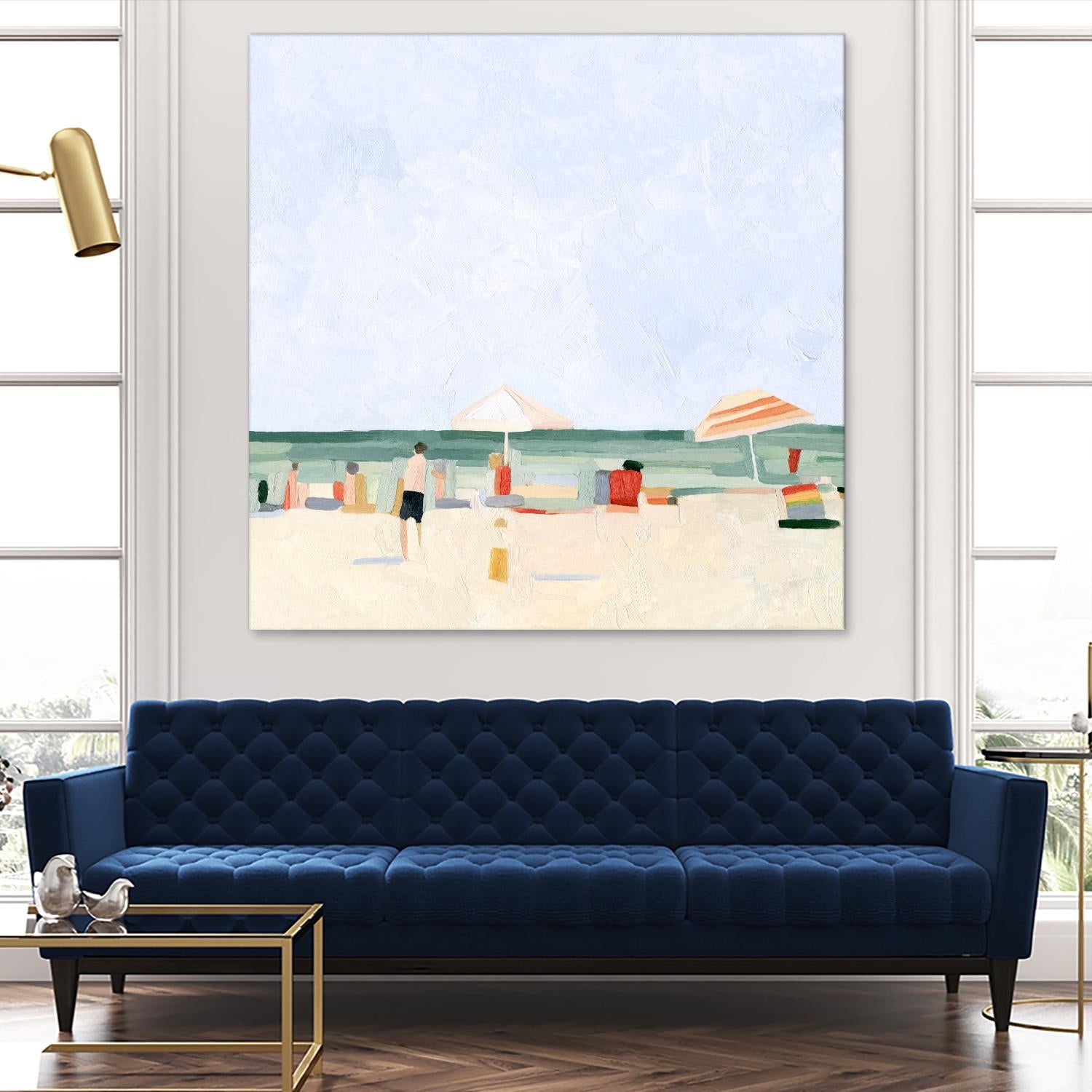 Family Vacation II by Emma Scarvey on GIANT ART - beige coastal & tropical abstract
