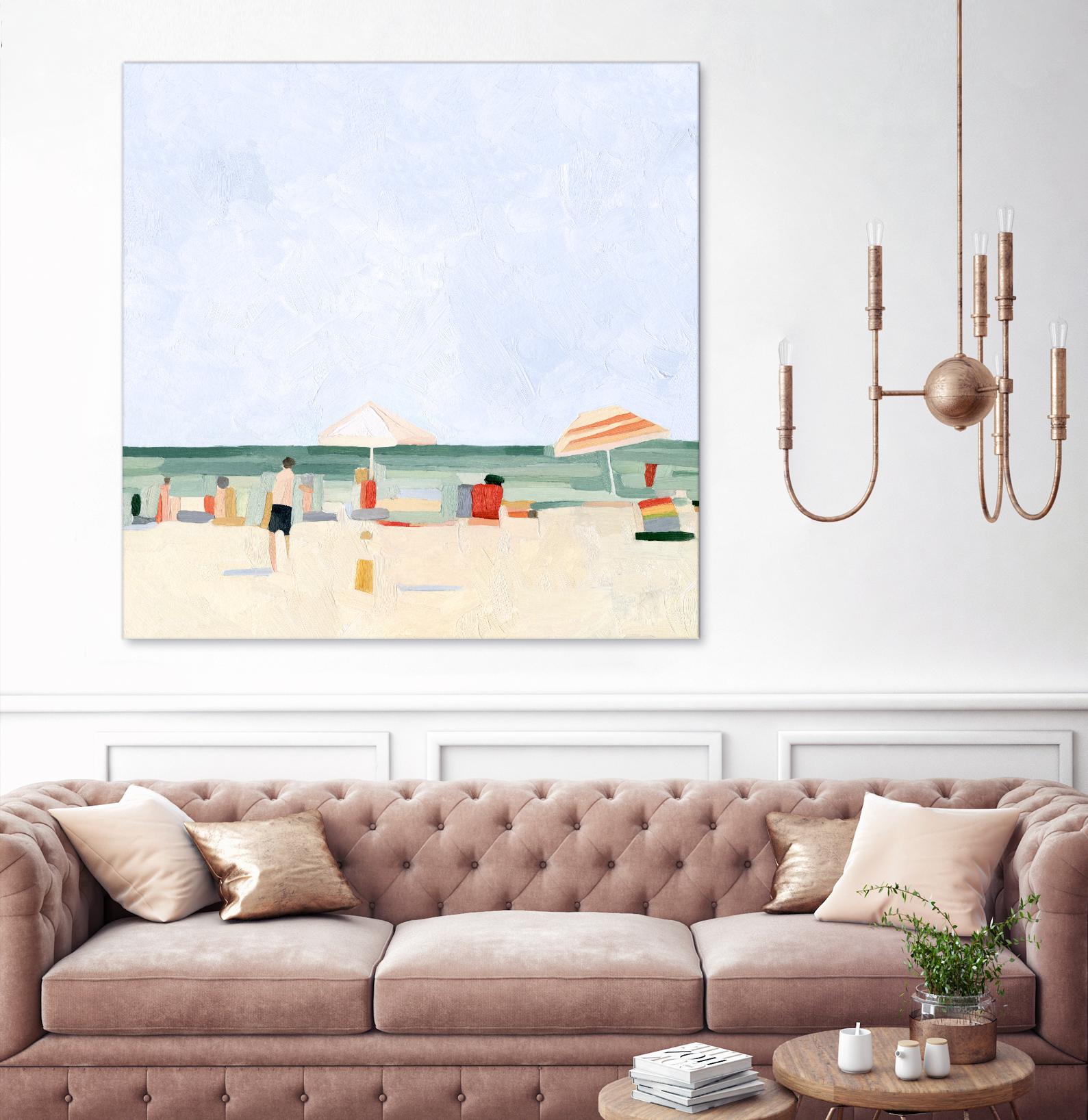 Family Vacation II by Emma Scarvey on GIANT ART - beige coastal & tropical abstract