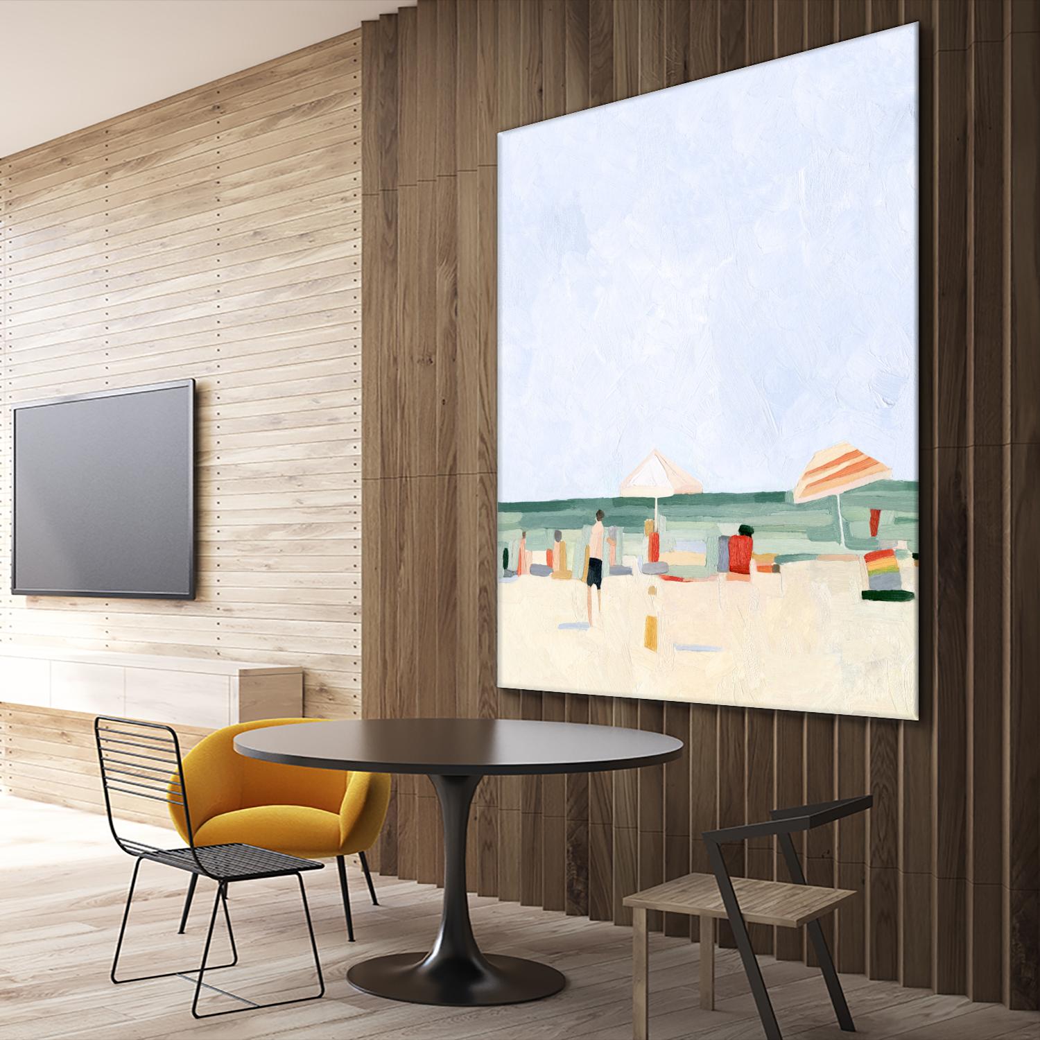 Family Vacation II by Emma Scarvey on GIANT ART - beige coastal & tropical abstract