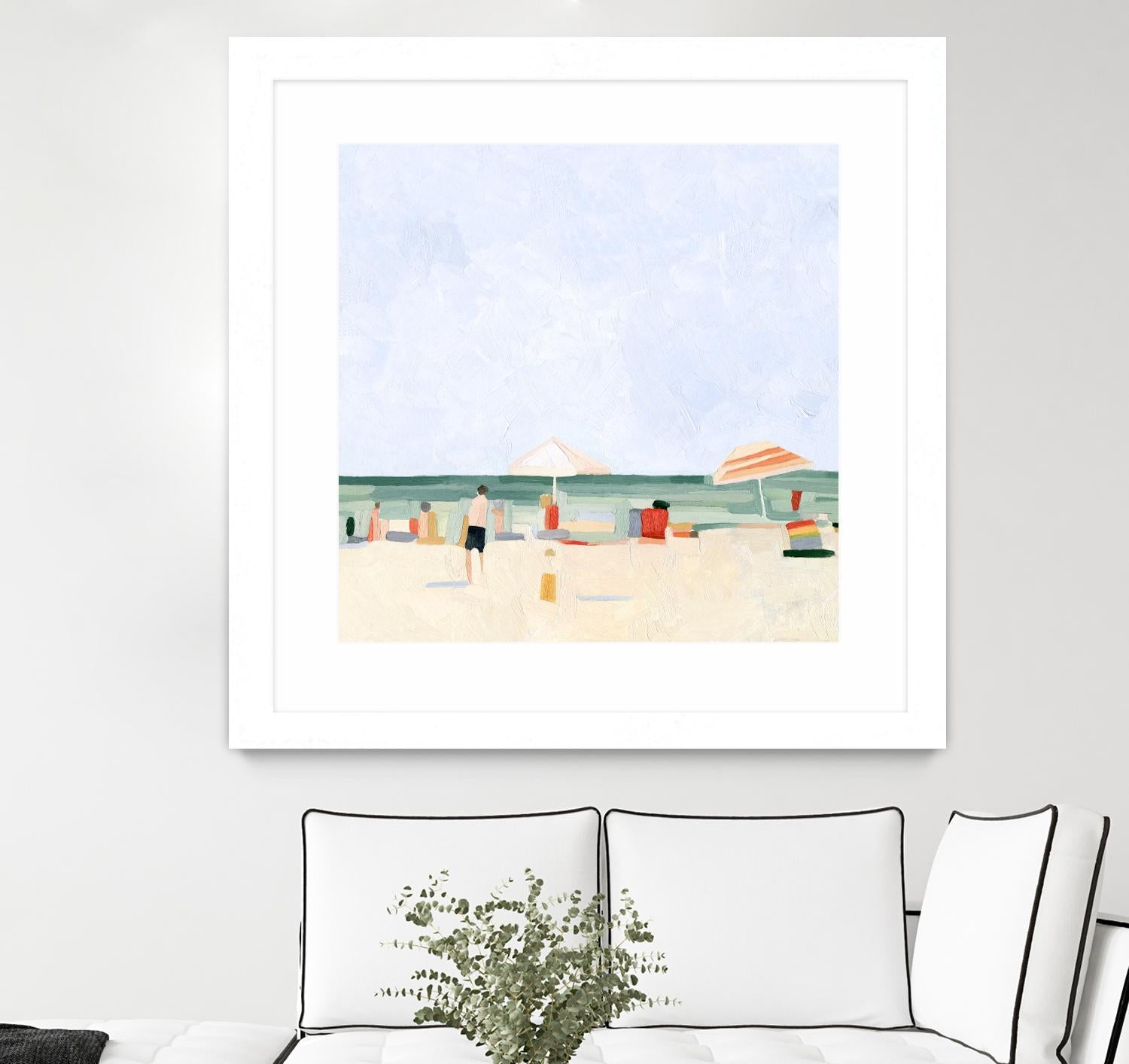 Family Vacation II by Emma Scarvey on GIANT ART - beige coastal & tropical abstract