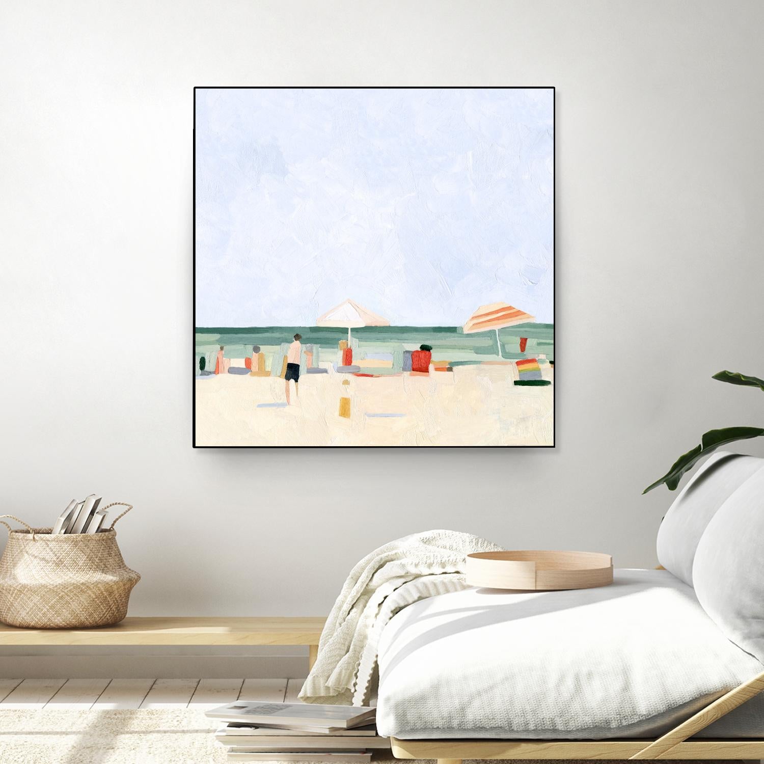 Family Vacation II by Emma Scarvey on GIANT ART - beige coastal & tropical abstract