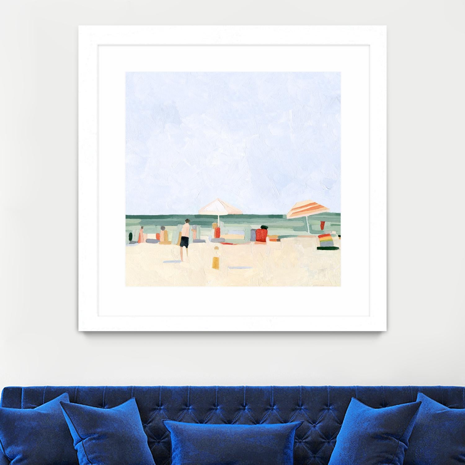 Family Vacation II by Emma Scarvey on GIANT ART - beige coastal & tropical abstract