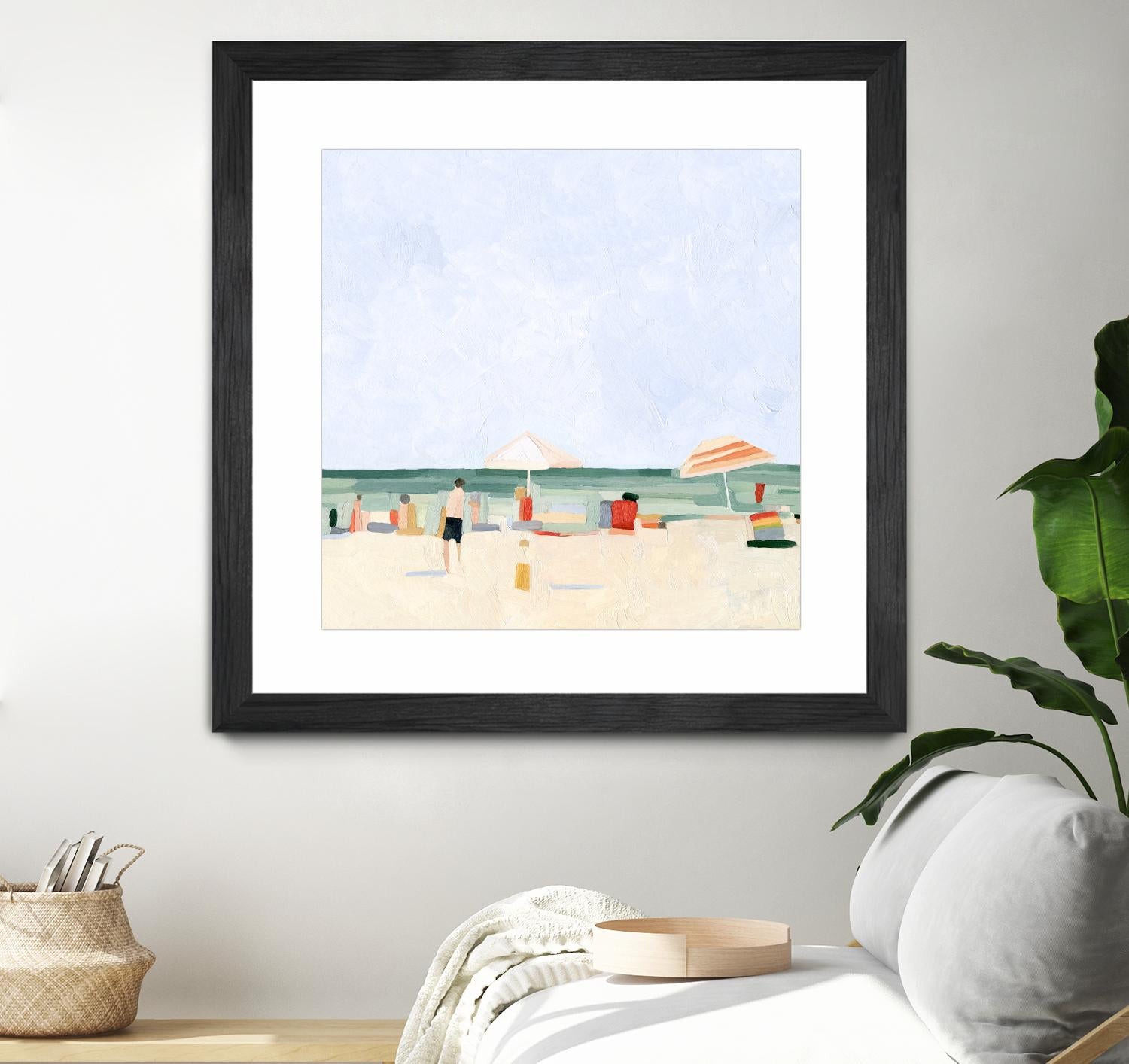 Family Vacation II by Emma Scarvey on GIANT ART - beige coastal & tropical abstract