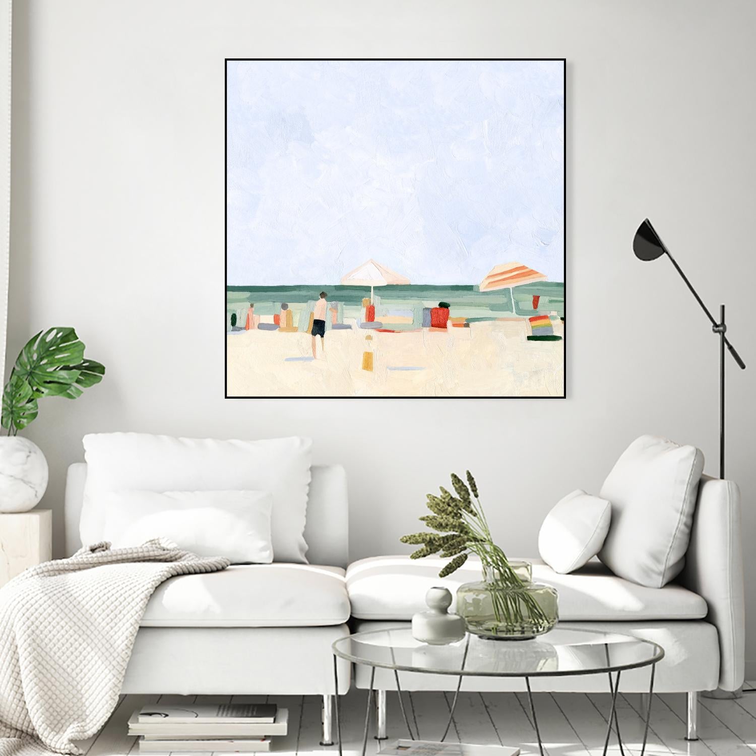Family Vacation II by Emma Scarvey on GIANT ART - beige coastal & tropical abstract