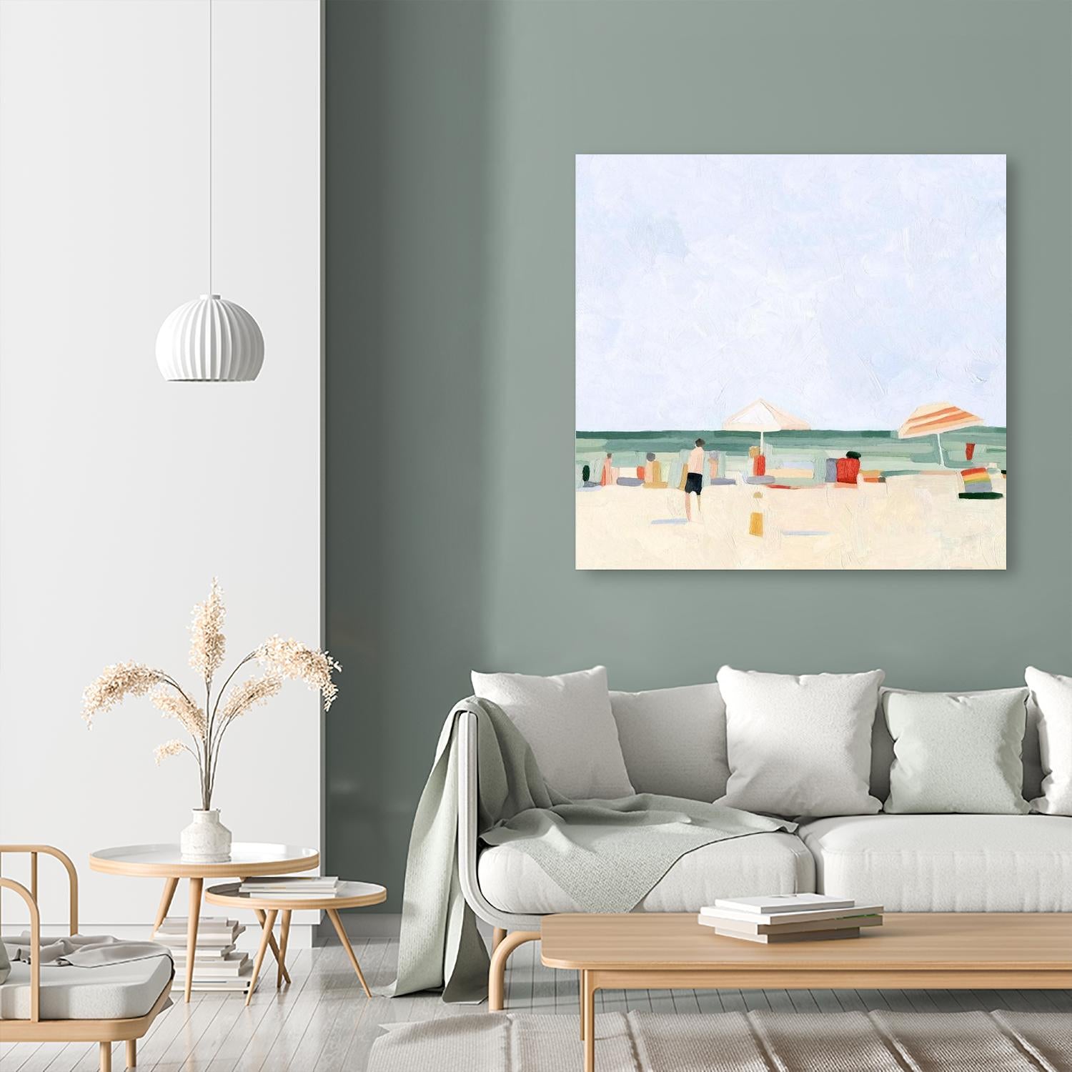 Family Vacation II by Emma Scarvey on GIANT ART - beige coastal & tropical abstract