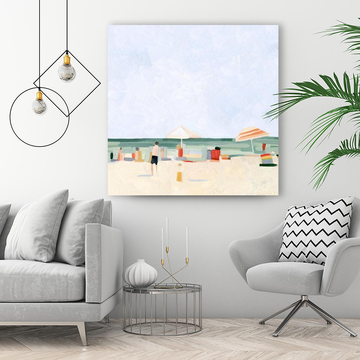 Family Vacation II by Emma Scarvey on GIANT ART - beige coastal & tropical abstract