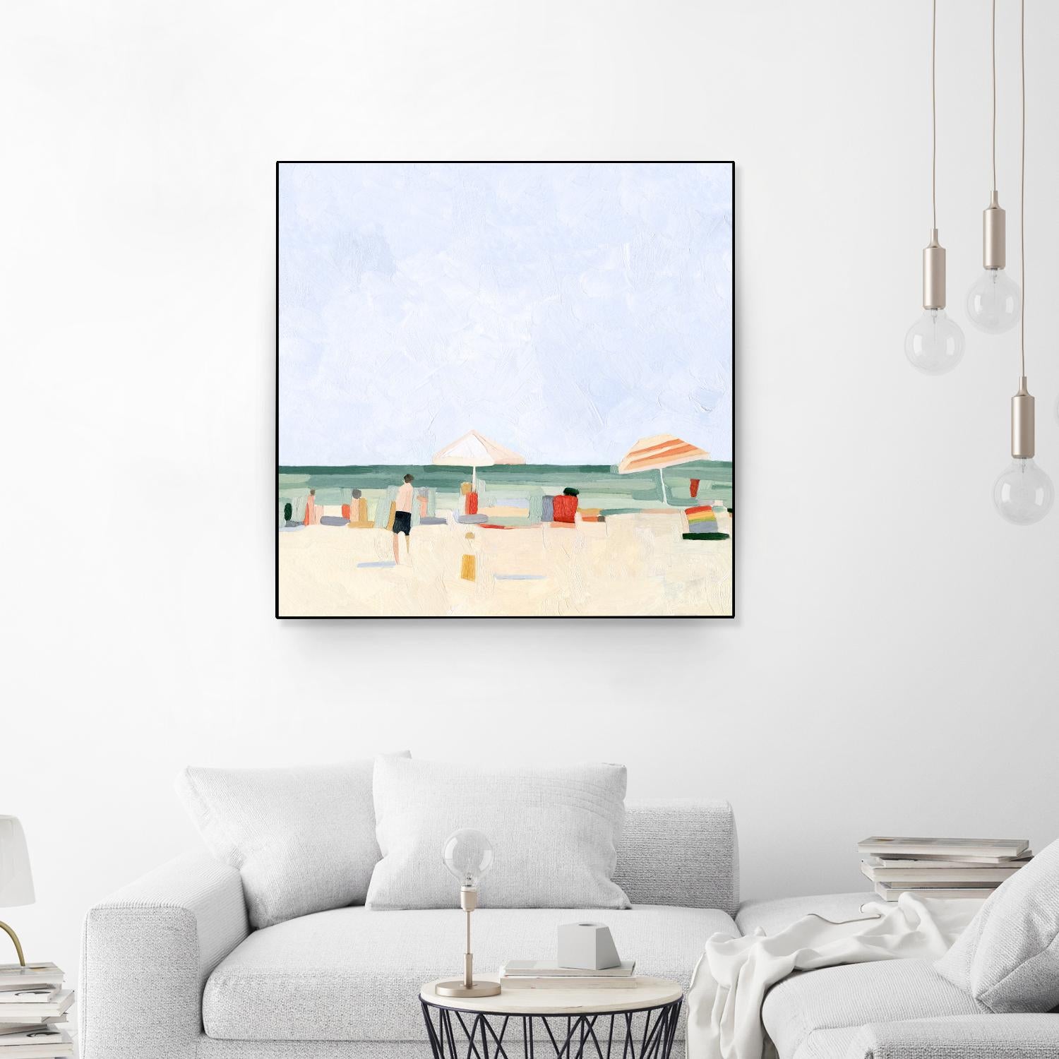Family Vacation II by Emma Scarvey on GIANT ART - beige coastal & tropical abstract