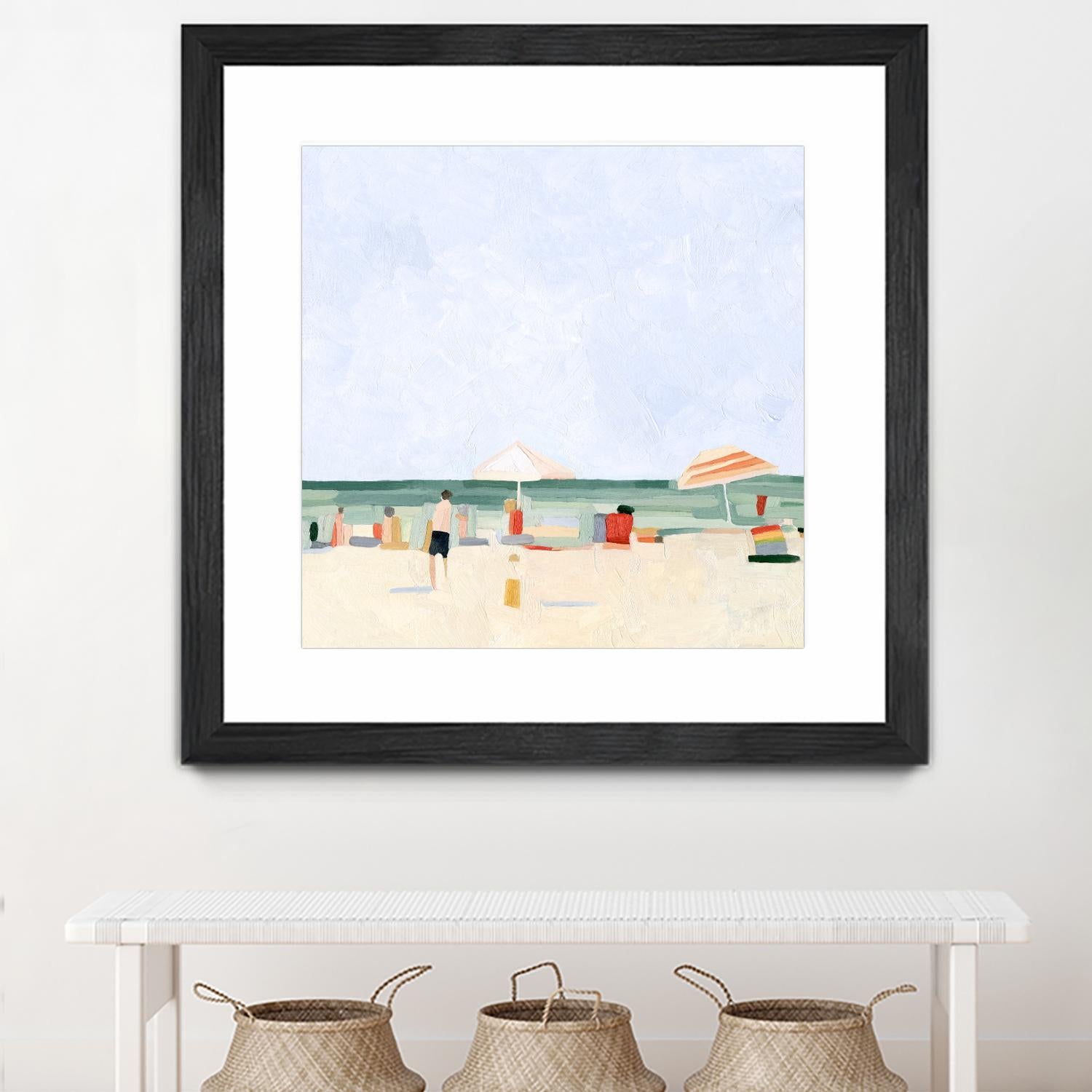 Family Vacation II by Emma Scarvey on GIANT ART - beige coastal & tropical abstract