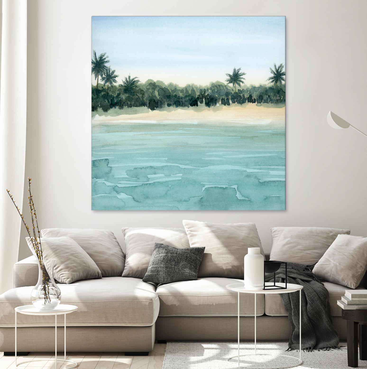 Paradis I by Grace Popp on GIANT ART - green landscapes & seascapes summer