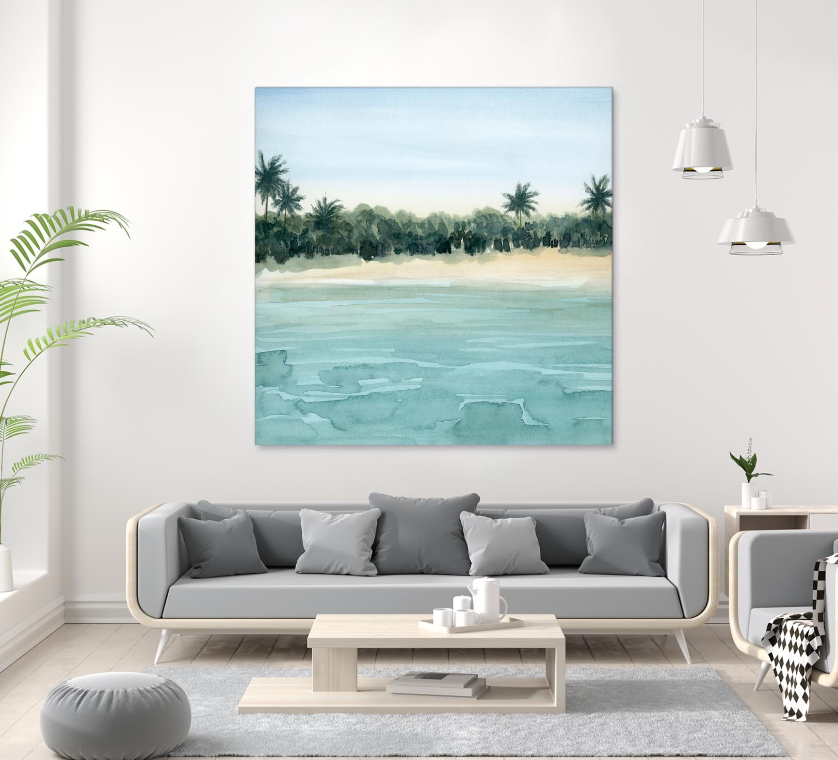 Paradis I by Grace Popp on GIANT ART - green landscapes & seascapes summer