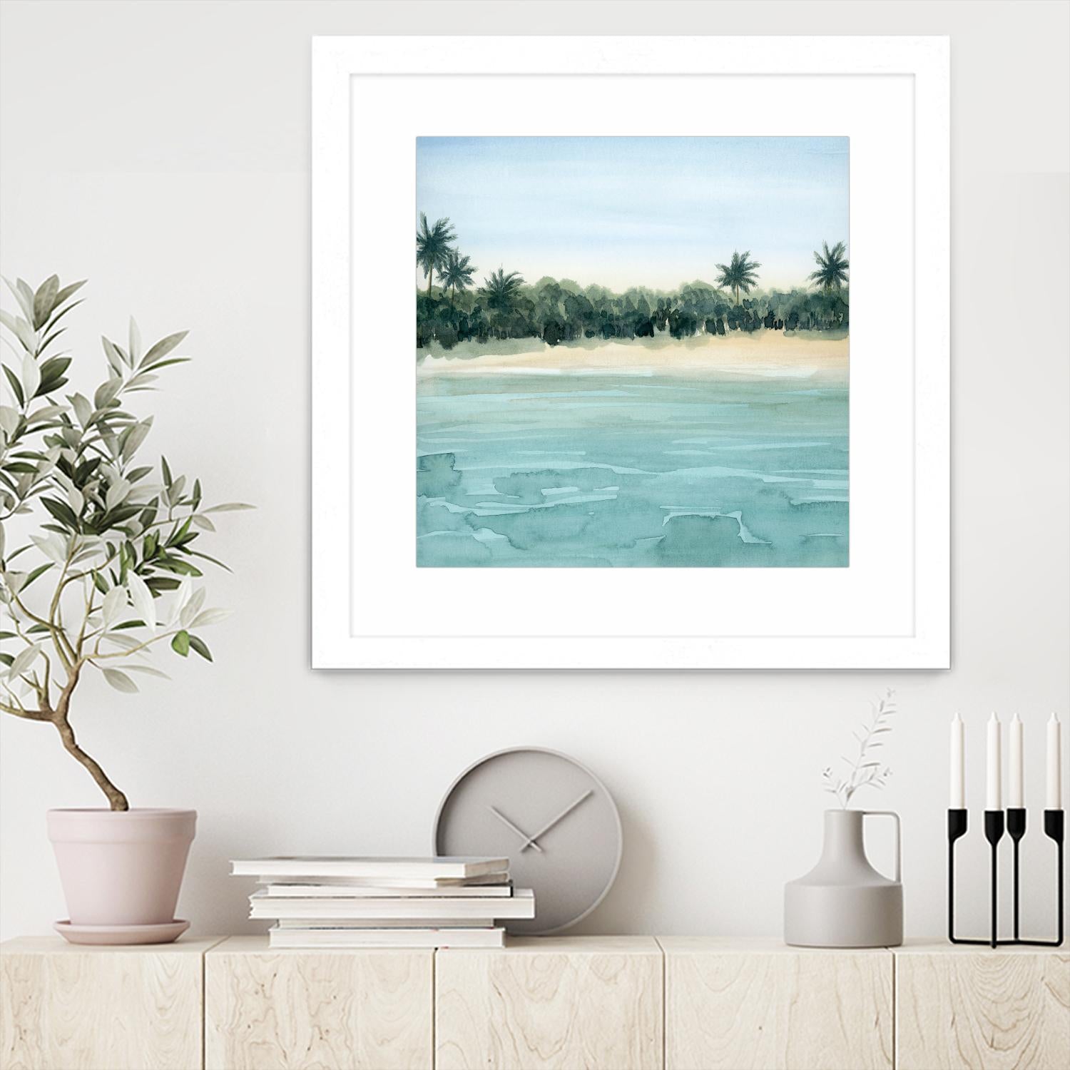 Paradis I by Grace Popp on GIANT ART - green landscapes & seascapes summer