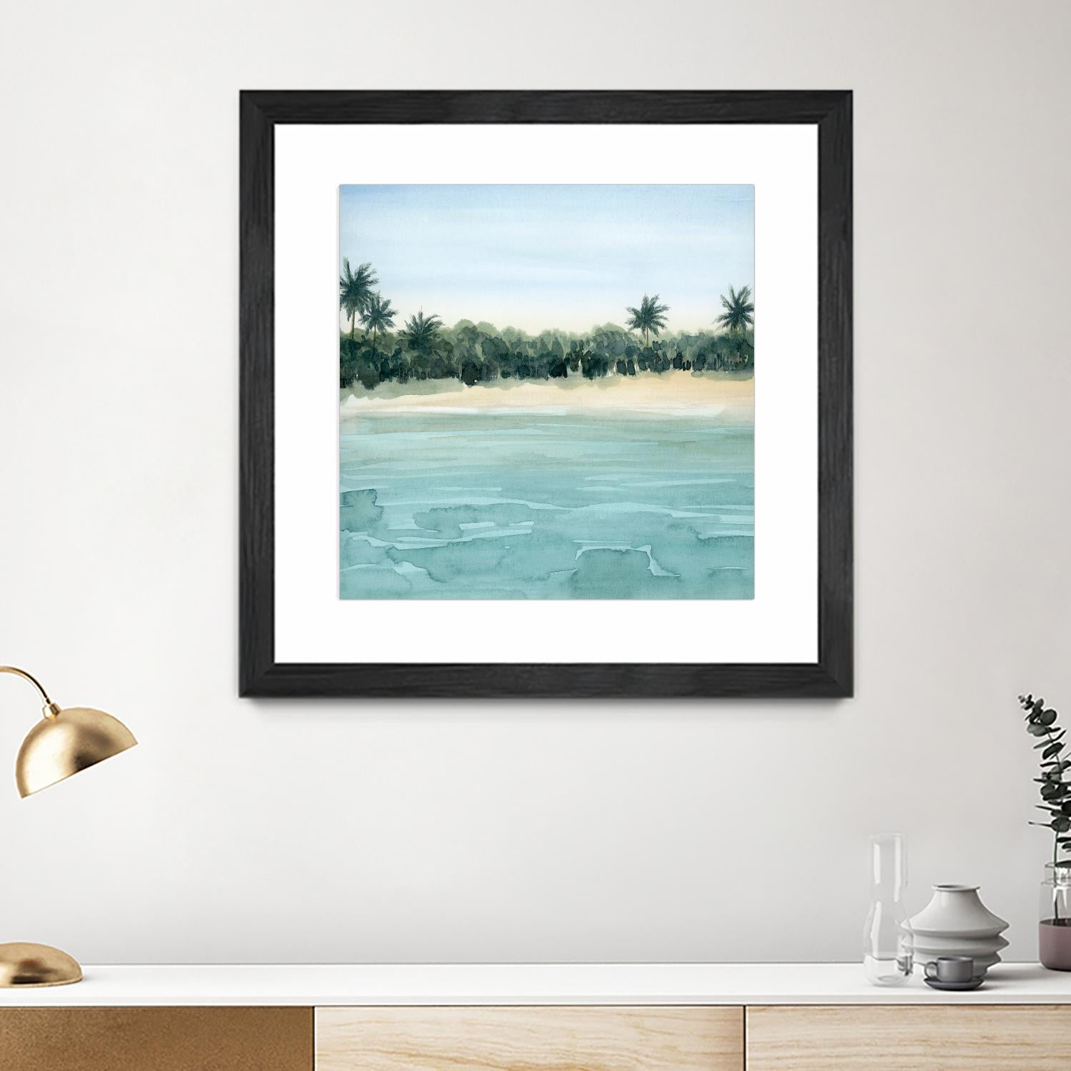 Paradis I by Grace Popp on GIANT ART - green landscapes & seascapes summer