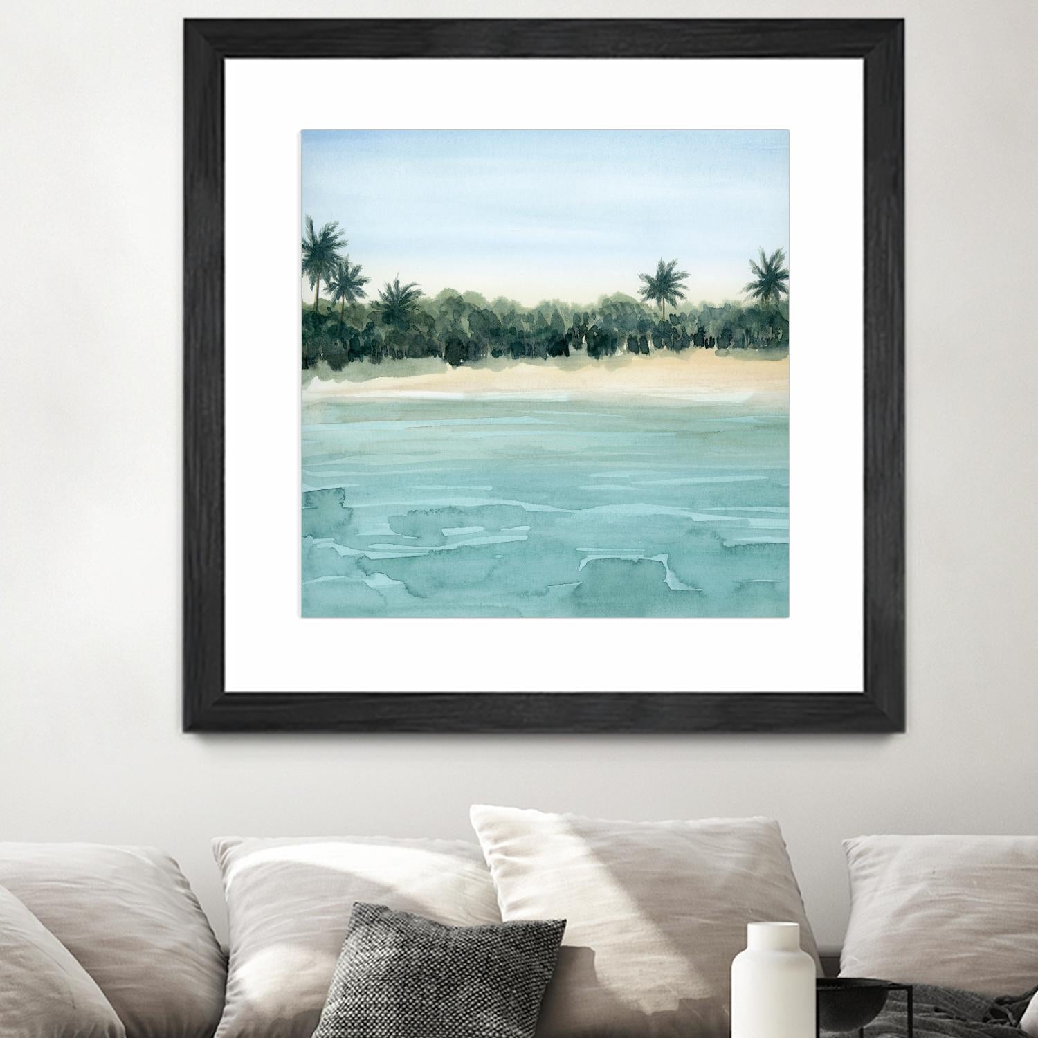 Paradis I by Grace Popp on GIANT ART - green landscapes & seascapes summer