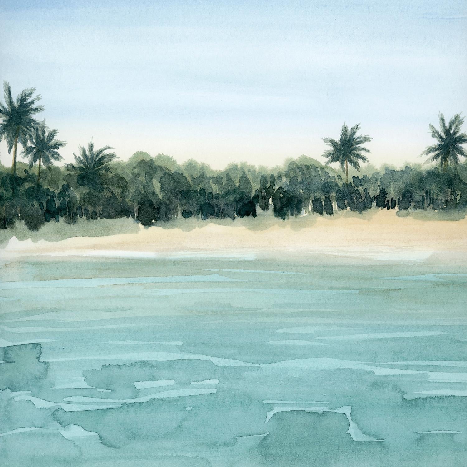 Paradis I by Grace Popp on GIANT ART - green landscapes & seascapes summer