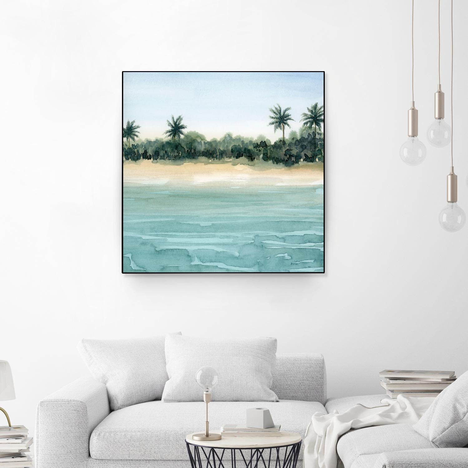 Paradis II by Grace Popp on GIANT ART - beige landscapes & seascapes beach
