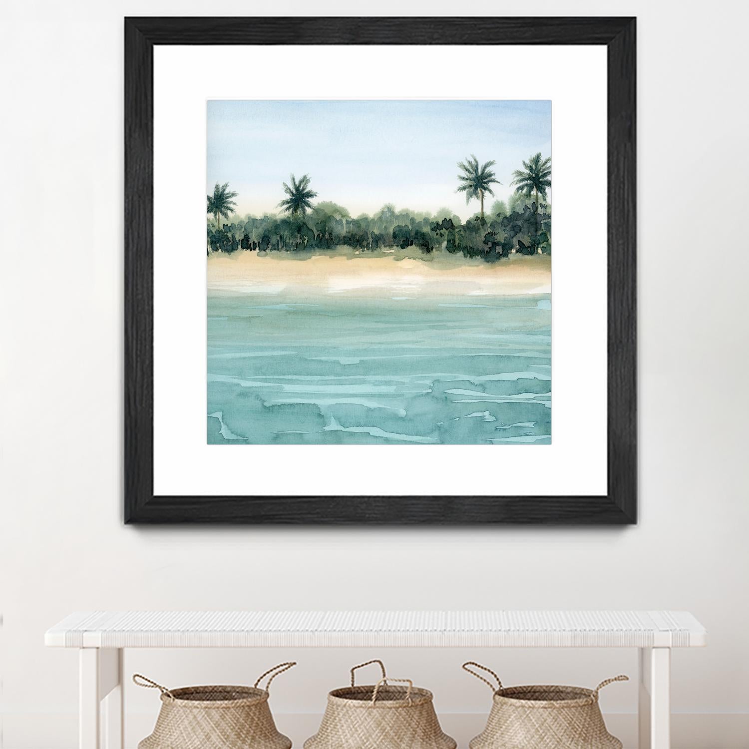 Paradis II by Grace Popp on GIANT ART - beige landscapes & seascapes beach