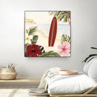 Aloha II by Victoria Borges on GIANT ART - red coastal & tropical abstract