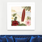 Aloha II by Victoria Borges on GIANT ART - red coastal & tropical abstract