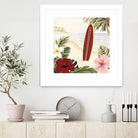 Aloha II by Victoria Borges on GIANT ART - red coastal & tropical abstract