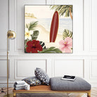 Aloha II by Victoria Borges on GIANT ART - red coastal & tropical abstract