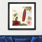 Aloha II by Victoria Borges on GIANT ART - red coastal & tropical abstract