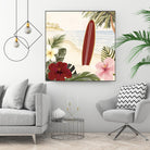 Aloha II by Victoria Borges on GIANT ART - red coastal & tropical abstract