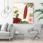 Aloha II by Victoria Borges on GIANT ART - red coastal & tropical abstract