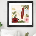 Aloha II by Victoria Borges on GIANT ART - red coastal & tropical abstract