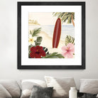 Aloha II by Victoria Borges on GIANT ART - red coastal & tropical abstract