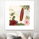 Aloha II by Victoria Borges on GIANT ART - red coastal & tropical abstract