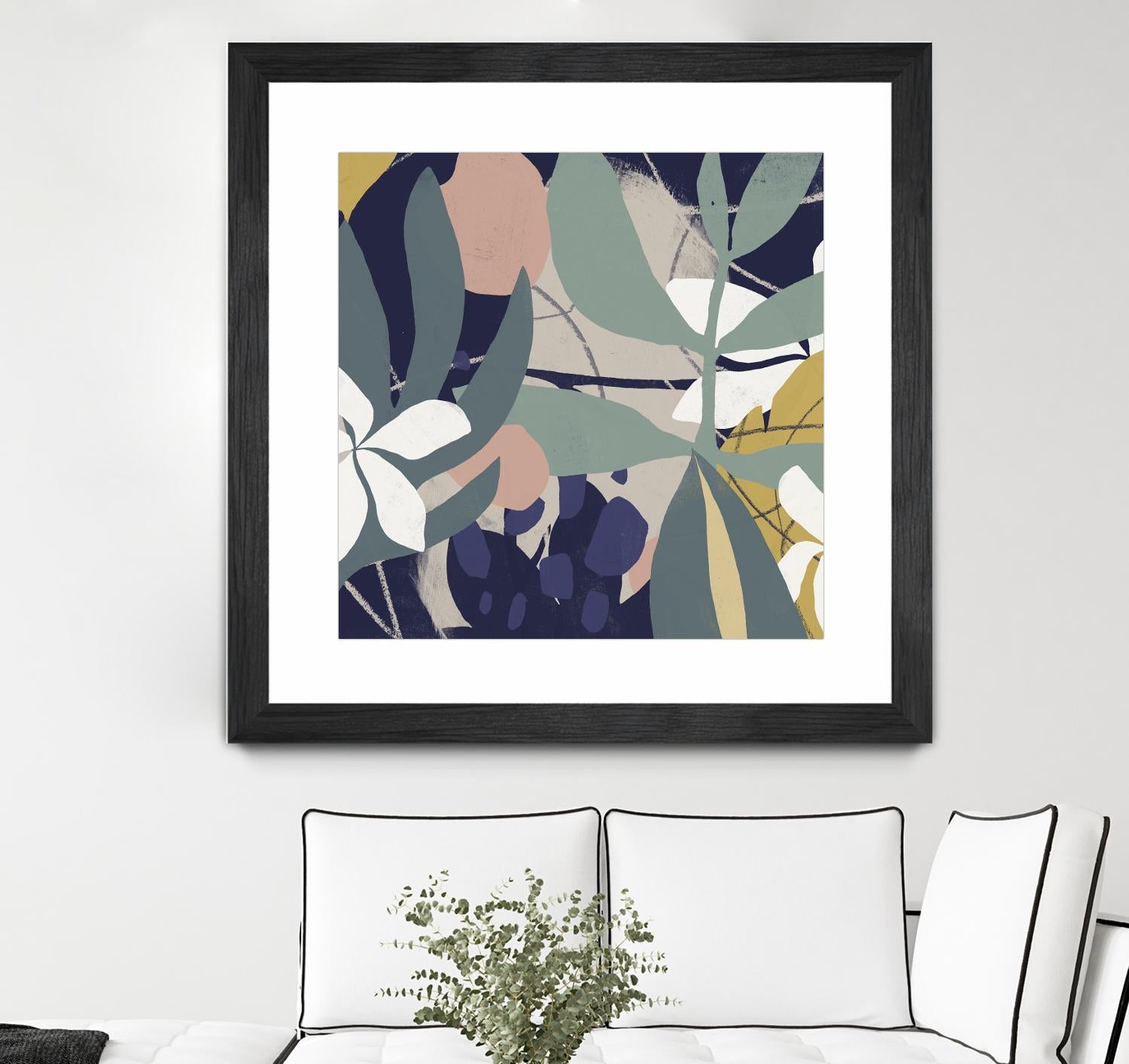 Tropical Attraction I by June Vess on GIANT ART - green coastal & tropical abstract