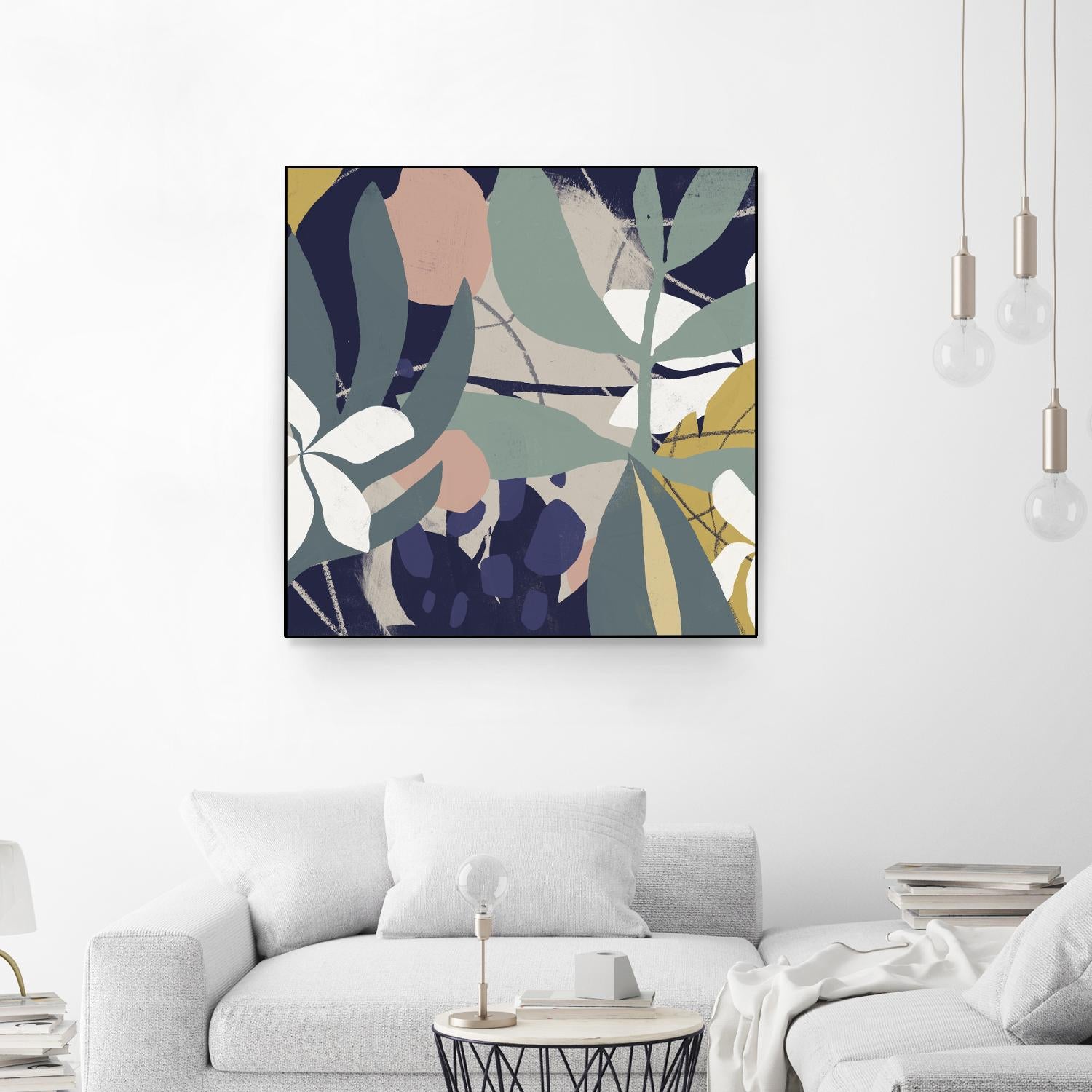 Tropical Attraction I by June Vess on GIANT ART - green coastal & tropical abstract